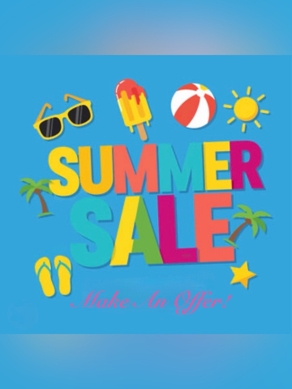 Bright Multicolor "Summer Sale" Graphic